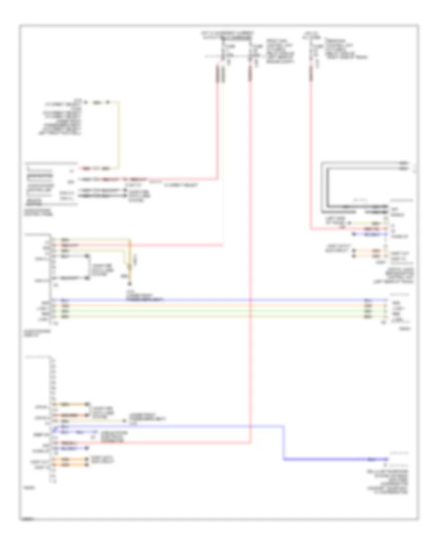 Radio Wiring Diagram (1 of 3) for Mercedes-Benz CLS550 2012