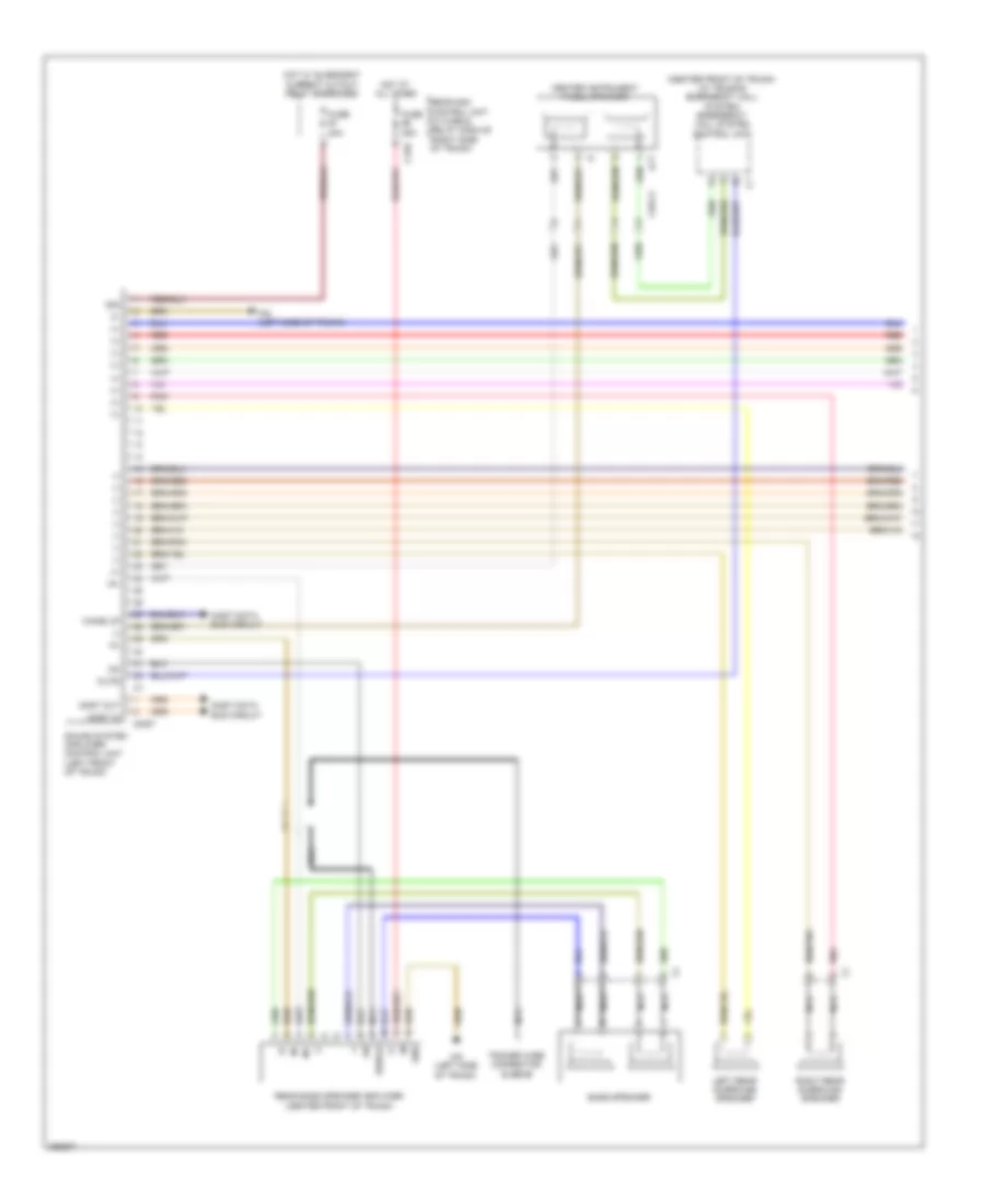 Sound Amplifier Wiring Diagram, without Advanced Sound System (1 of 2) for Mercedes-Benz CLS550 2012