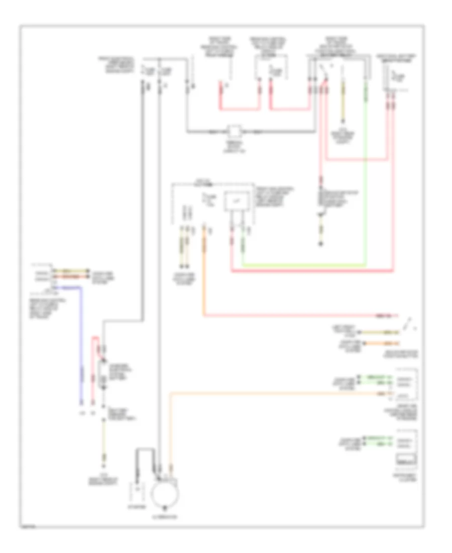 Charging Wiring Diagram for Mercedes Benz CLS550 2012