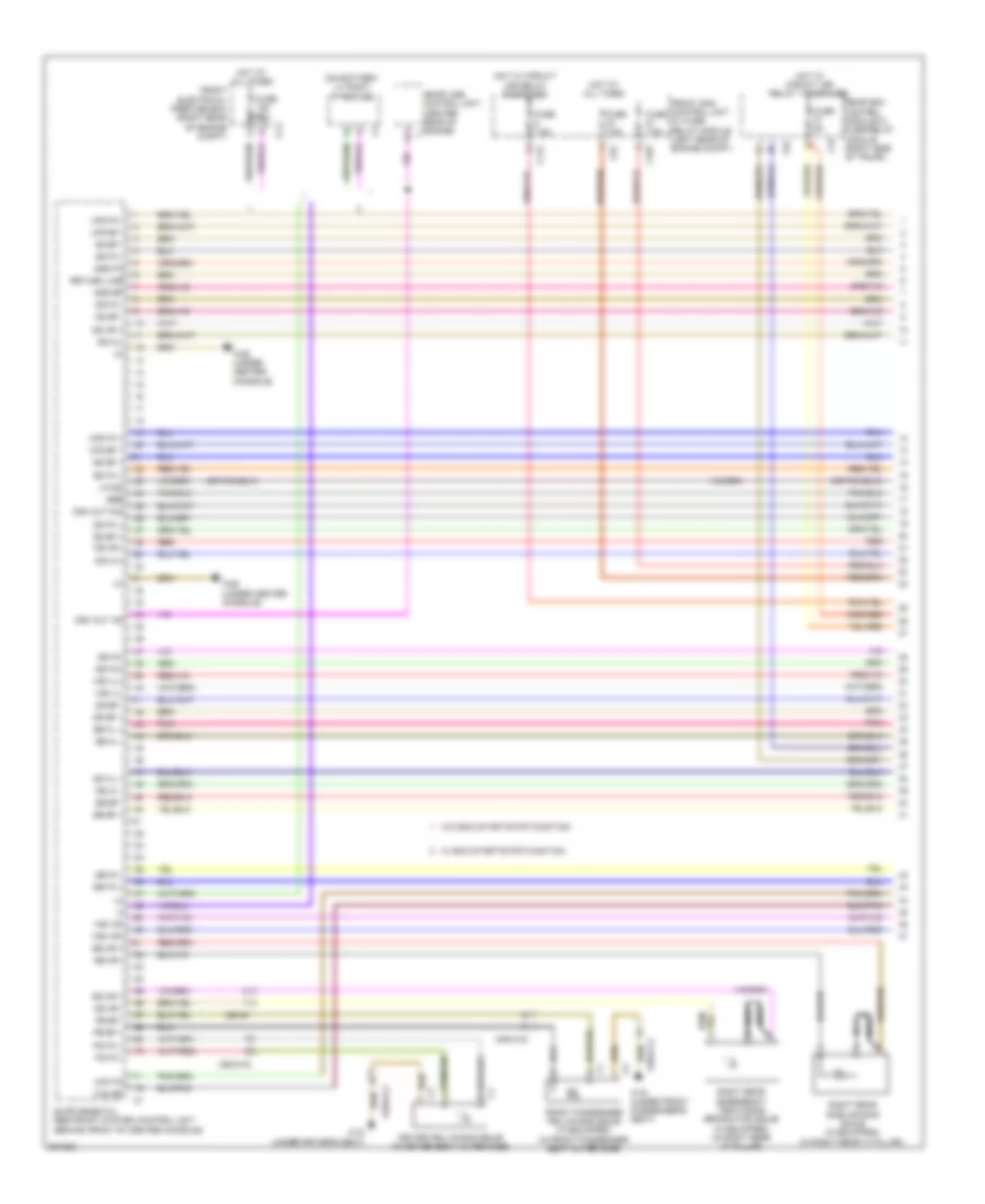 Supplemental Restraint Wiring Diagram 1 of 4 for Mercedes Benz CLS550 2012