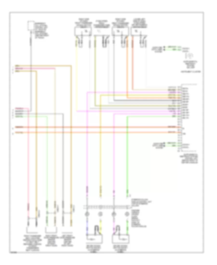 Supplemental Restraint Wiring Diagram (4 of 4) for Mercedes-Benz CLS550 2012