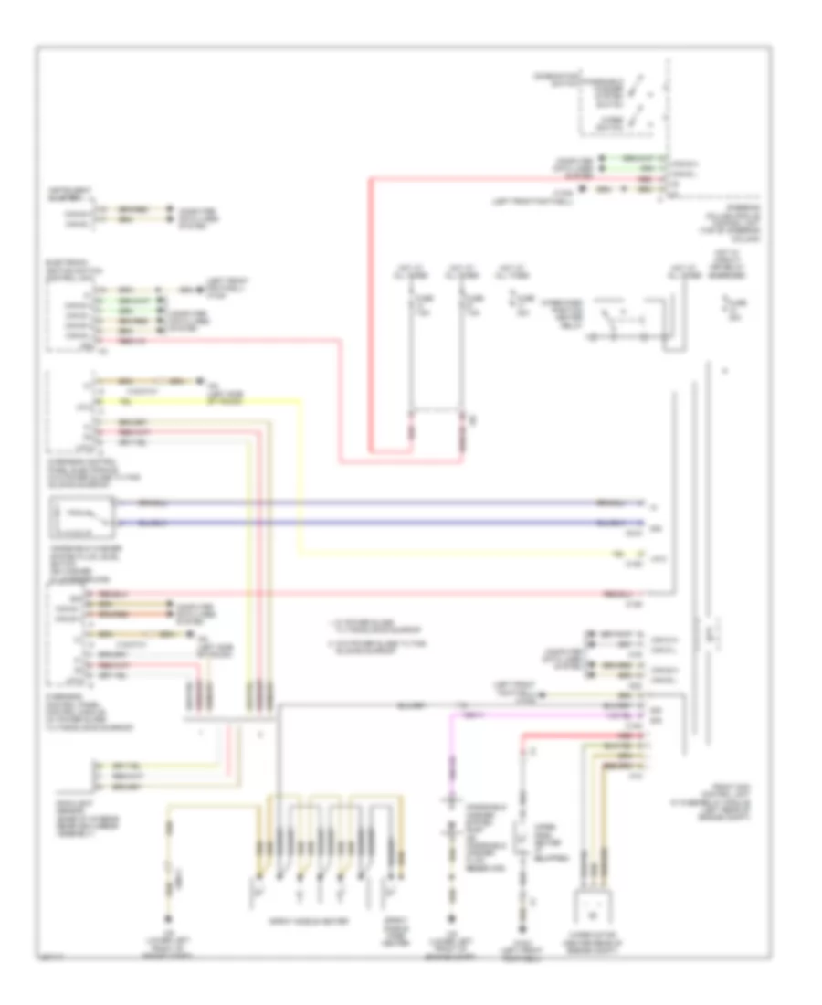 Wiper Washer Wiring Diagram for Mercedes Benz CLS550 2012