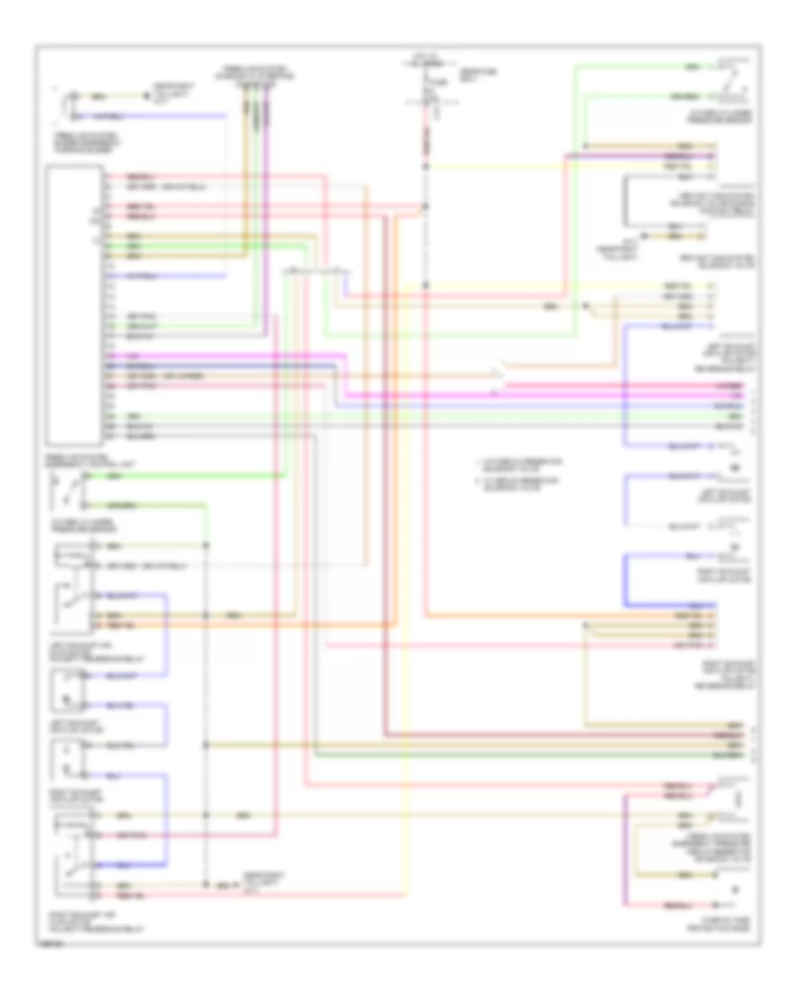 Fresh Air Emergency System Wiring Diagram (1 of 2) for Mercedes-Benz S550 4Matic 2008