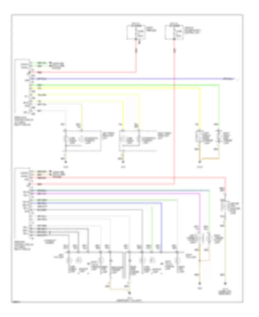 Exterior Lamps Wiring Diagram (1 of 2) for Mercedes-Benz S550 4Matic 2008