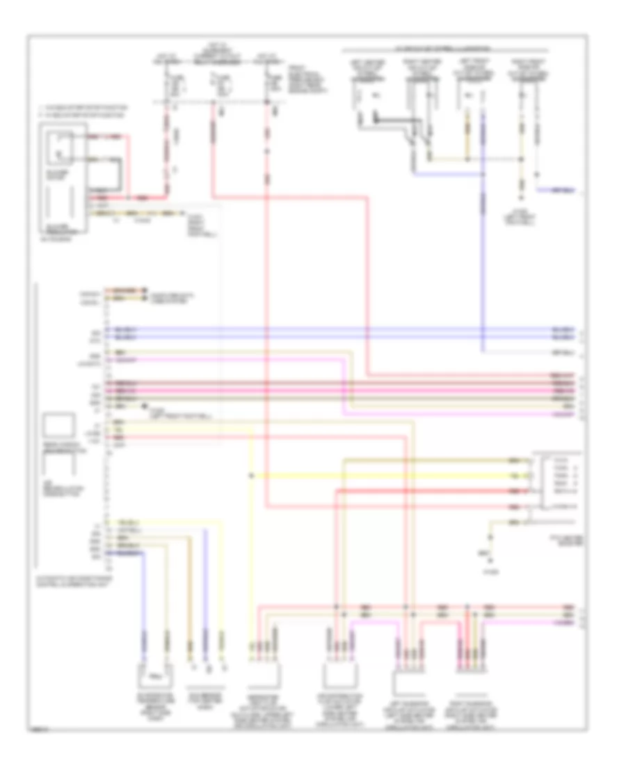 Automatic AC Wiring Diagram, without Thermotronic (1 of 2) for Mercedes-Benz C300 Sport 2011