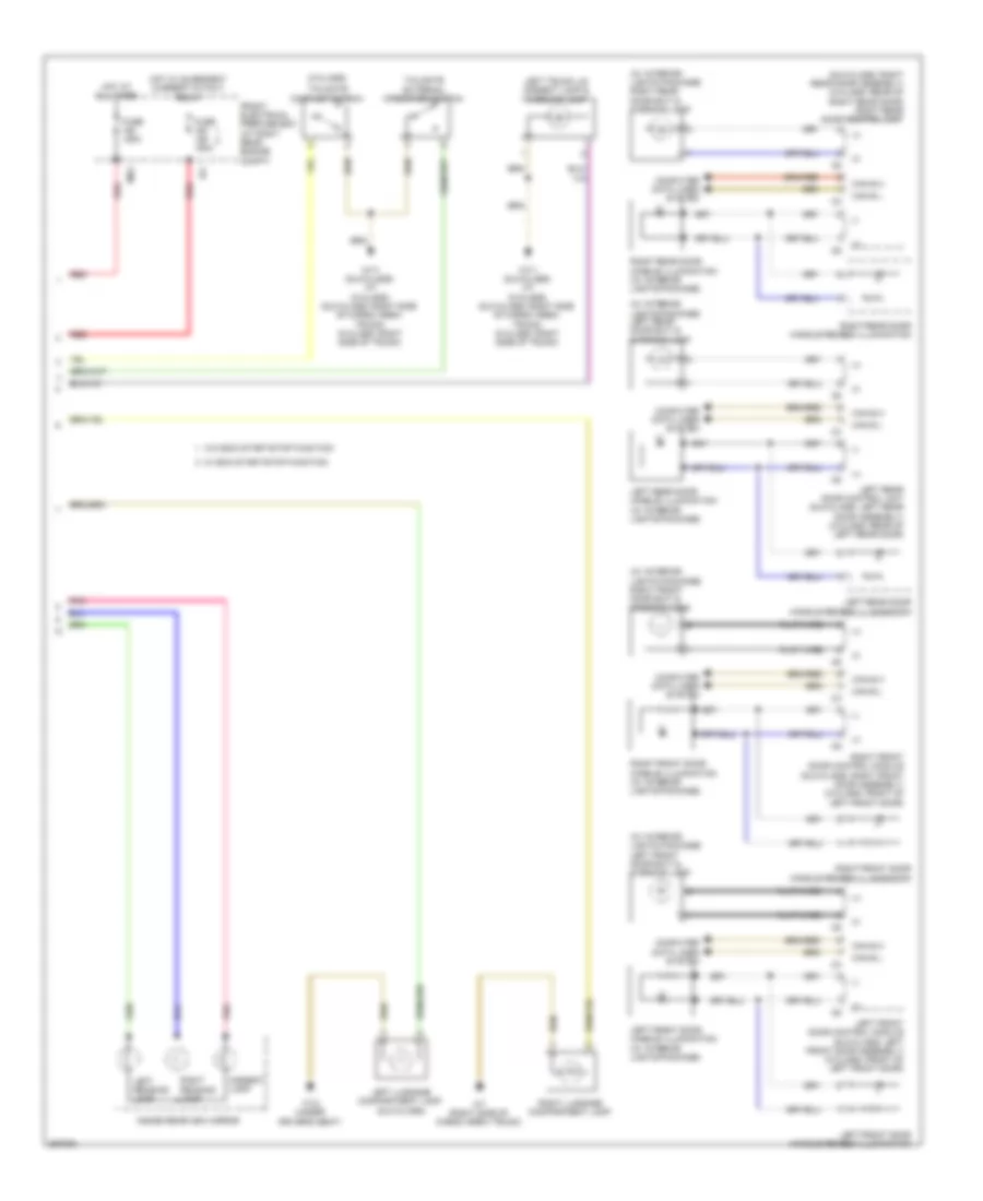 Courtesy Lamps Wiring Diagram 2 of 2 for Mercedes Benz C300 Sport 2011