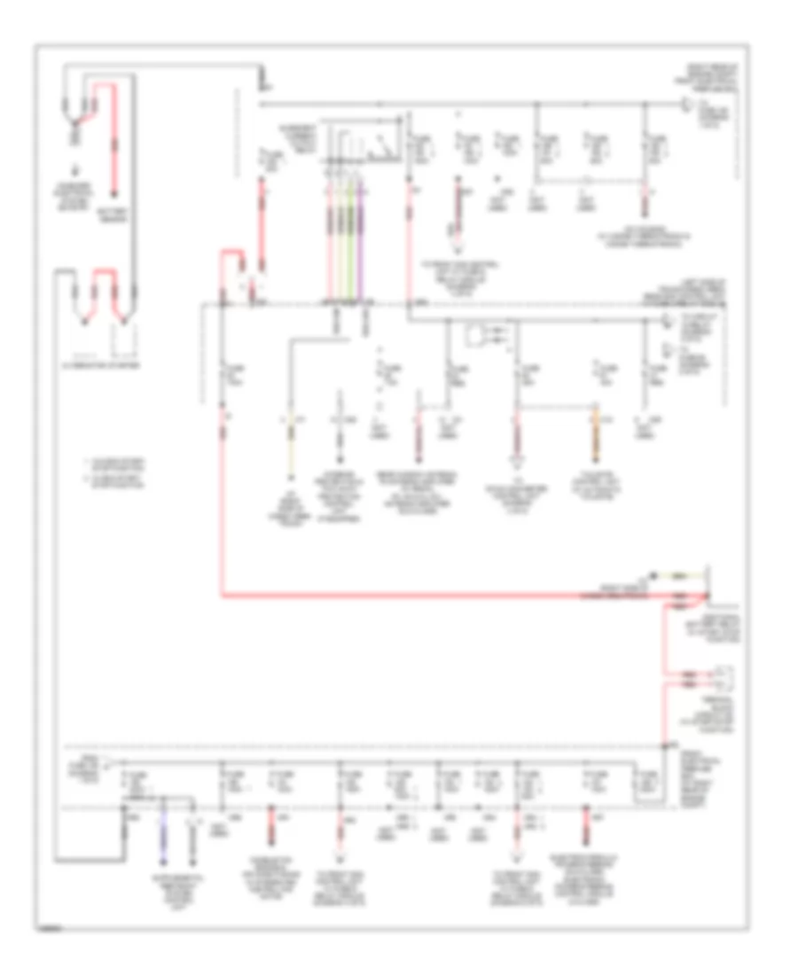 Power Distribution Wiring Diagram 1 of 5 for Mercedes Benz C300 Sport 2011