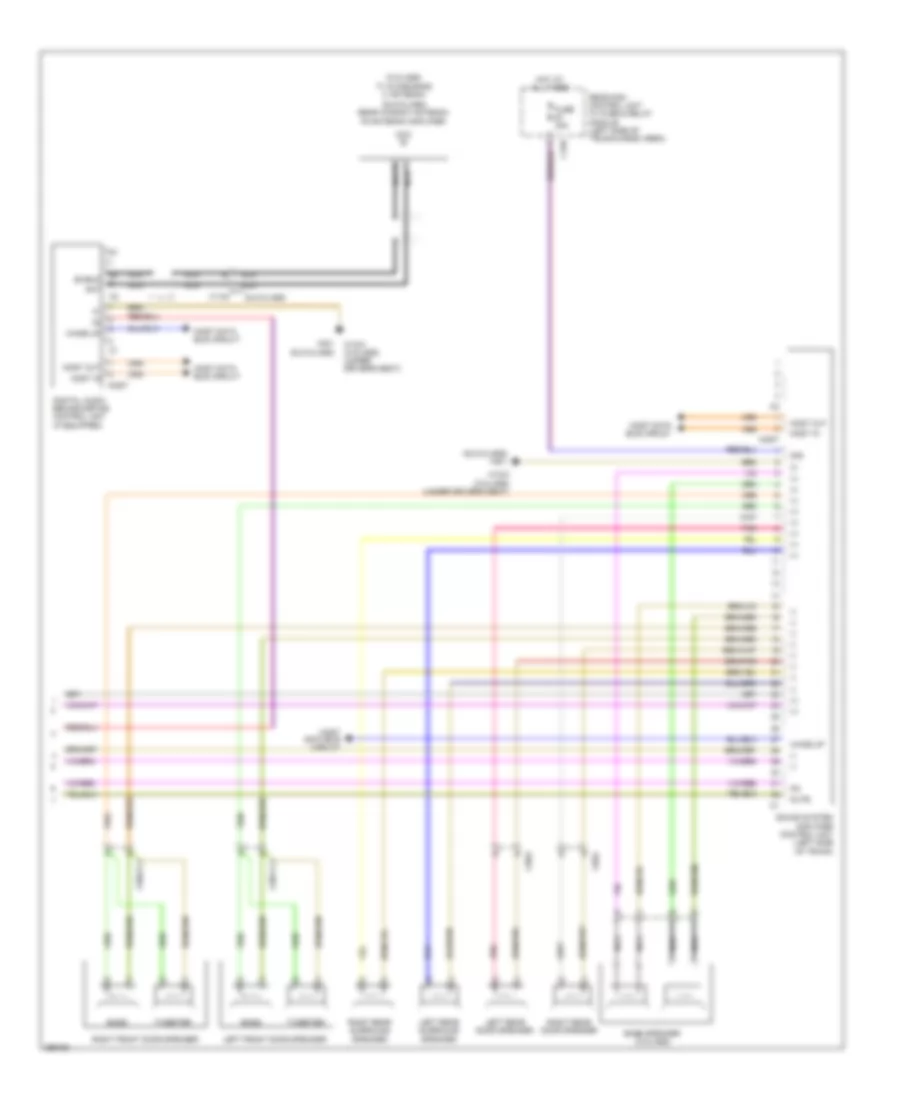 Radio Wiring Diagram, Early Production (3 of 3) for Mercedes-Benz C300 Sport 2011