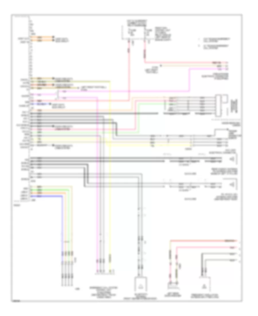 Radio Wiring Diagram Late Production 1 of 2 for Mercedes Benz C300 Sport 2011