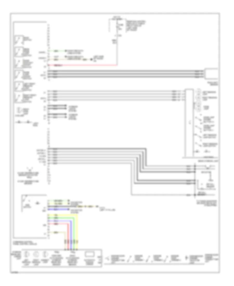Overhead Console Wiring Diagram for Mercedes-Benz CLS550 2010