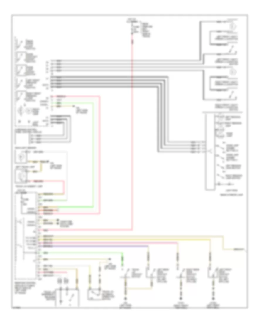 Courtesy Lamps Wiring Diagram 1 of 2 for Mercedes Benz CLS550 2010