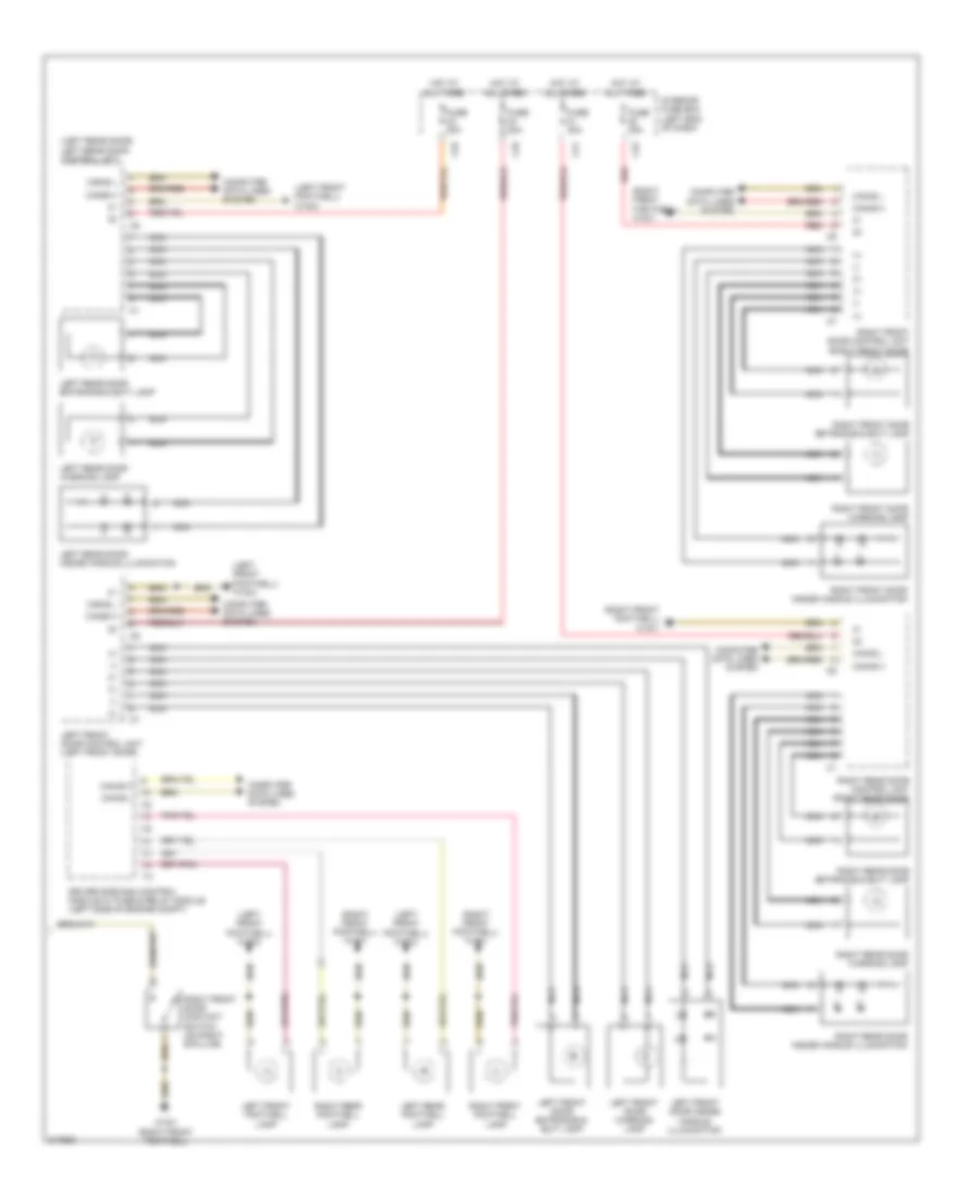 Courtesy Lamps Wiring Diagram (2 of 2) for Mercedes-Benz CLS550 2010