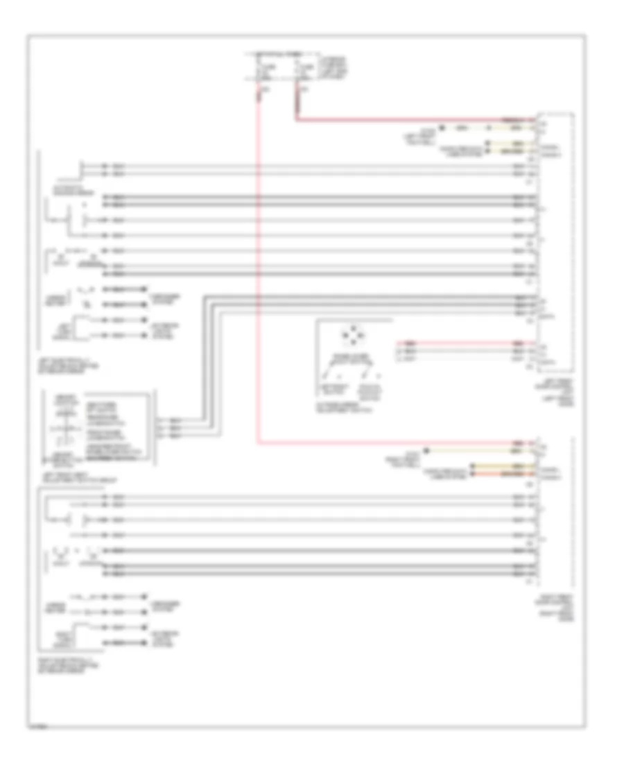 Memory Mirrors Wiring Diagram for Mercedes-Benz CLS550 2010
