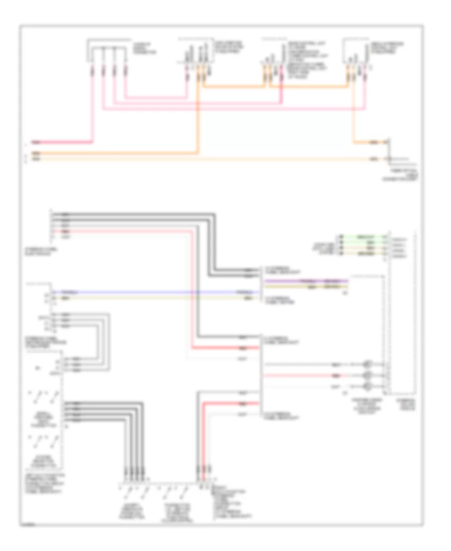 COMAND Actuation Wiring Diagram 2 of 2 for Mercedes Benz CLS550 2010