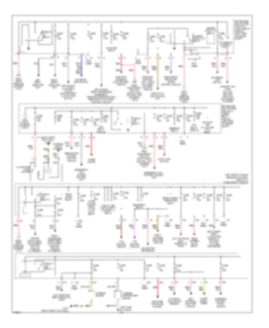 Power Distribution Wiring Diagram (2 of 2) for Mercedes-Benz CLS550 2010