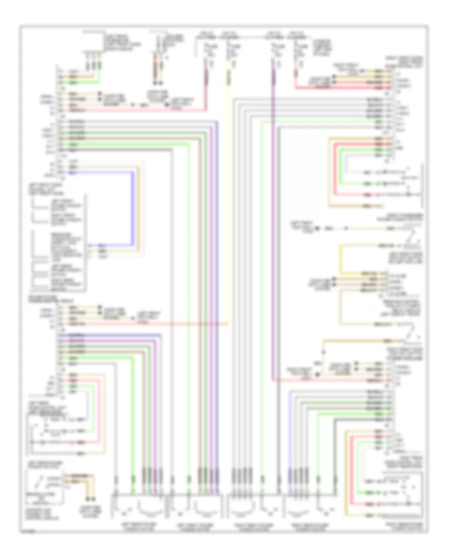 Power Windows Wiring Diagram for Mercedes Benz CLS550 2010
