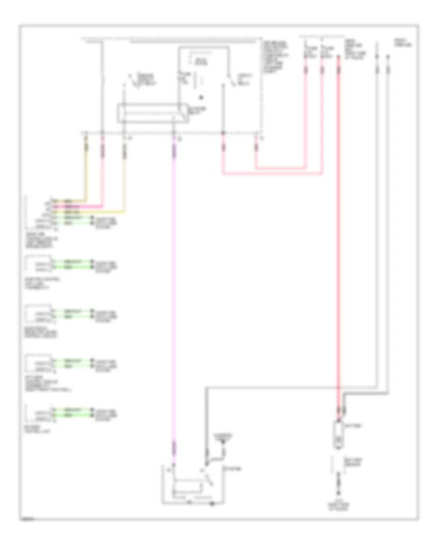 Starting Wiring Diagram for Mercedes Benz CLS550 2010