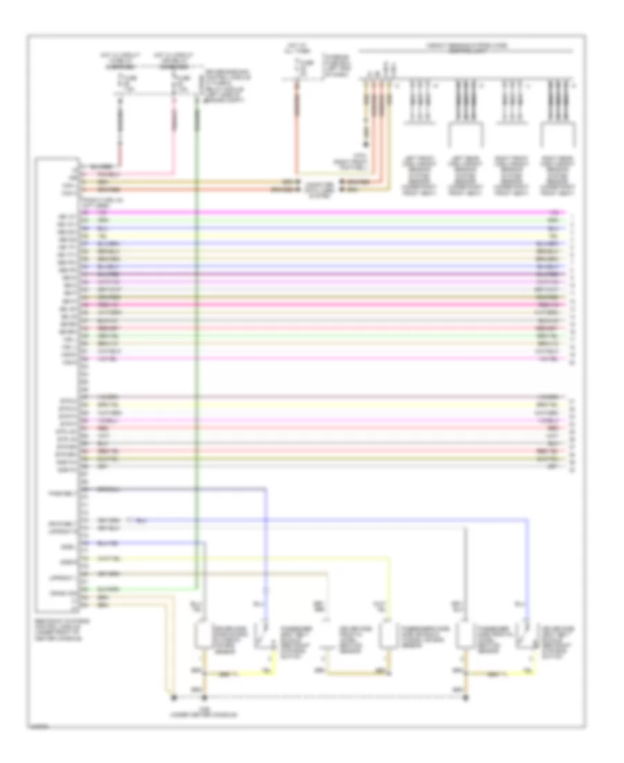 Supplemental Restraint Wiring Diagram (1 of 2) for Mercedes-Benz CLS550 2010