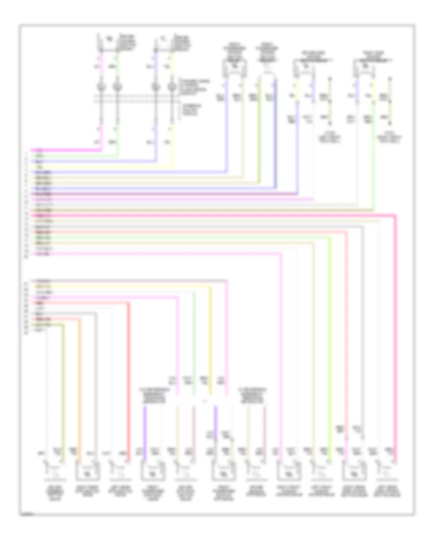 Supplemental Restraint Wiring Diagram (2 of 2) for Mercedes-Benz CLS550 2010