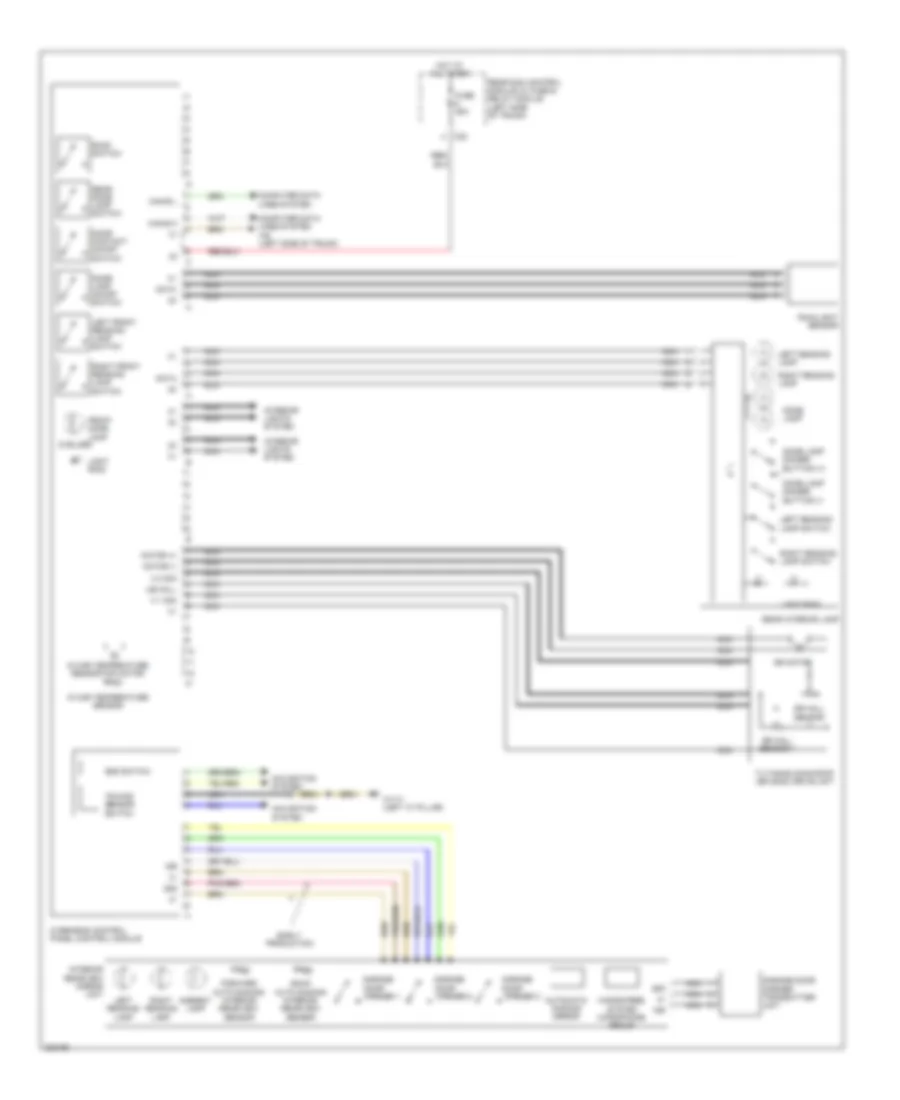 Overhead Console Wiring Diagram for Mercedes Benz CLS500 2006