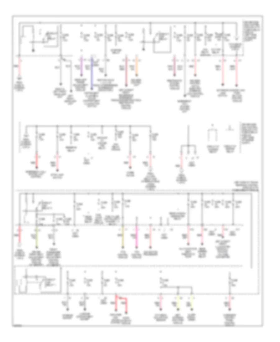 Power Distribution Wiring Diagram 2 of 2 for Mercedes Benz CLS500 2006