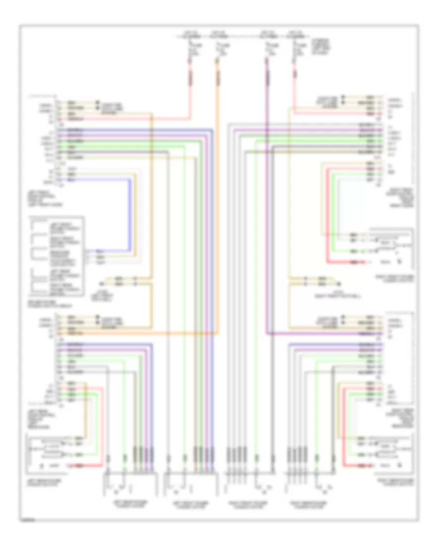 Power Windows Wiring Diagram for Mercedes Benz CLS500 2006