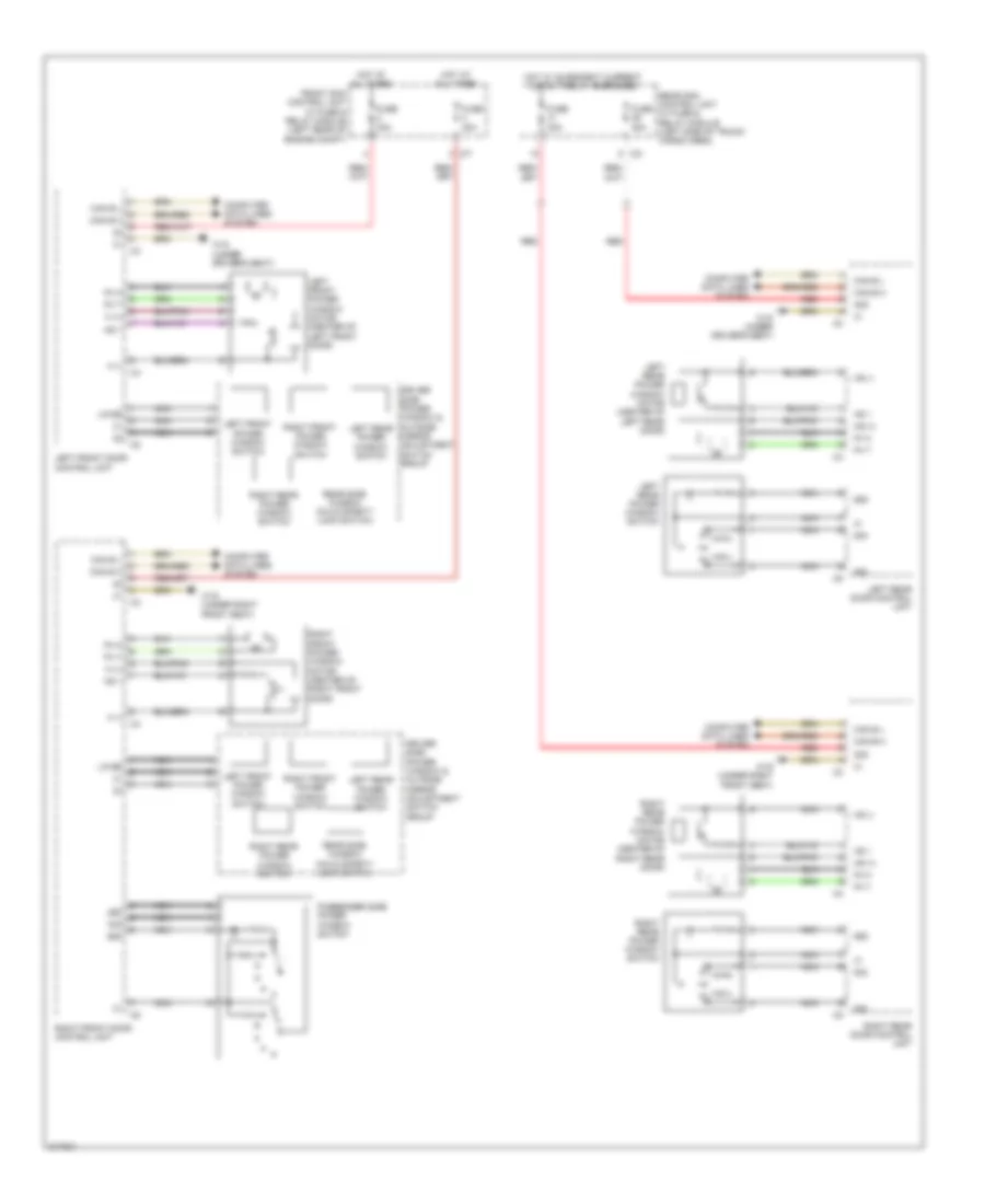 Power Windows Wiring Diagram for Mercedes Benz C300 4Matic 2009