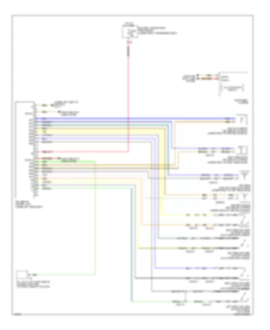 Keyless Go System Wiring Diagram for Mercedes Benz ML550 2014
