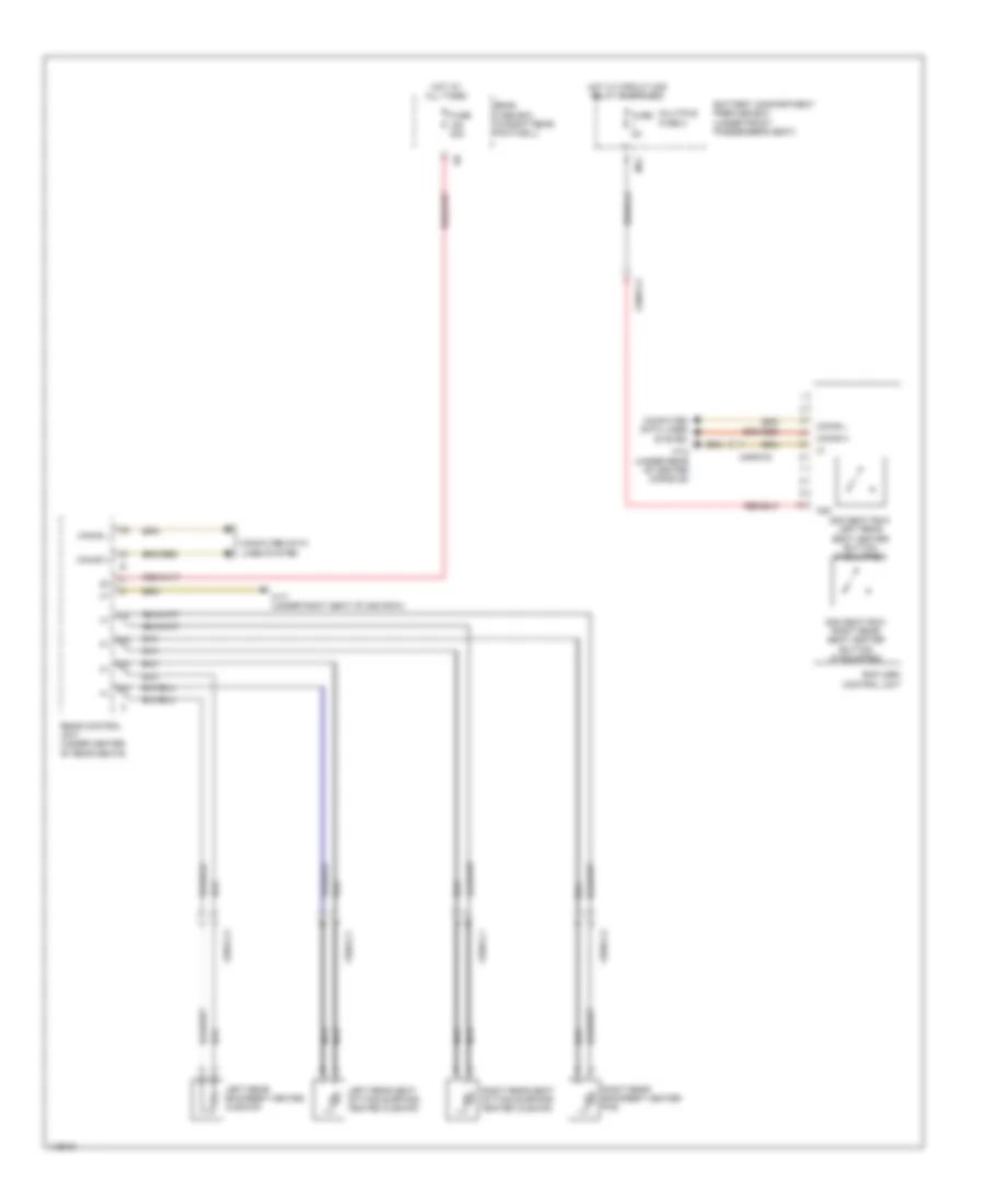 Rear Heated Seats Wiring Diagram for Mercedes Benz ML550 2014