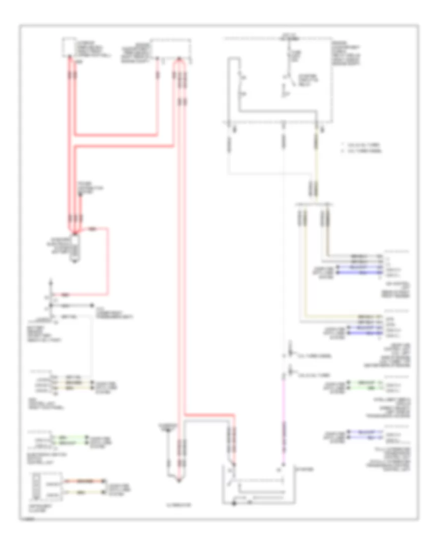 Starting Wiring Diagram for Mercedes Benz ML550 2014