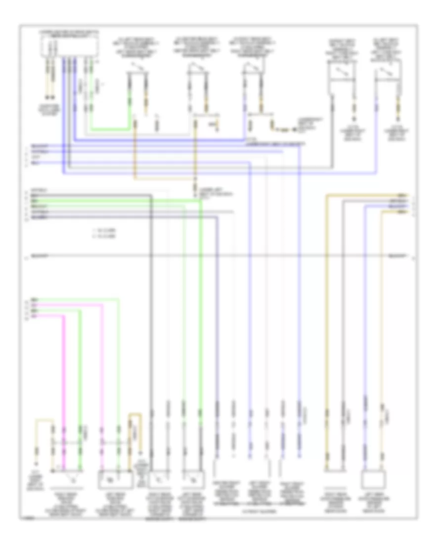 Supplemental Restraint Wiring Diagram 2 of 4 for Mercedes Benz ML550 2014