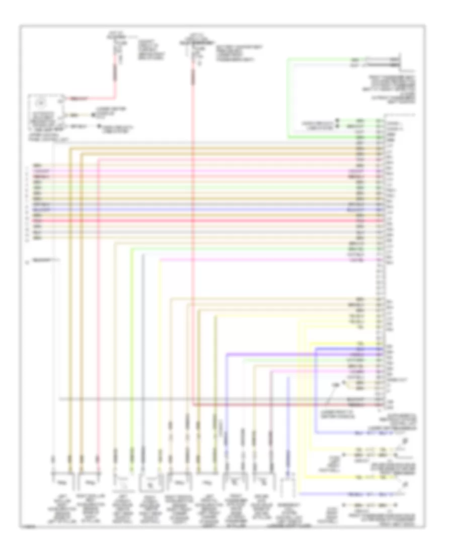 Supplemental Restraint Wiring Diagram 4 of 4 for Mercedes Benz ML550 2014