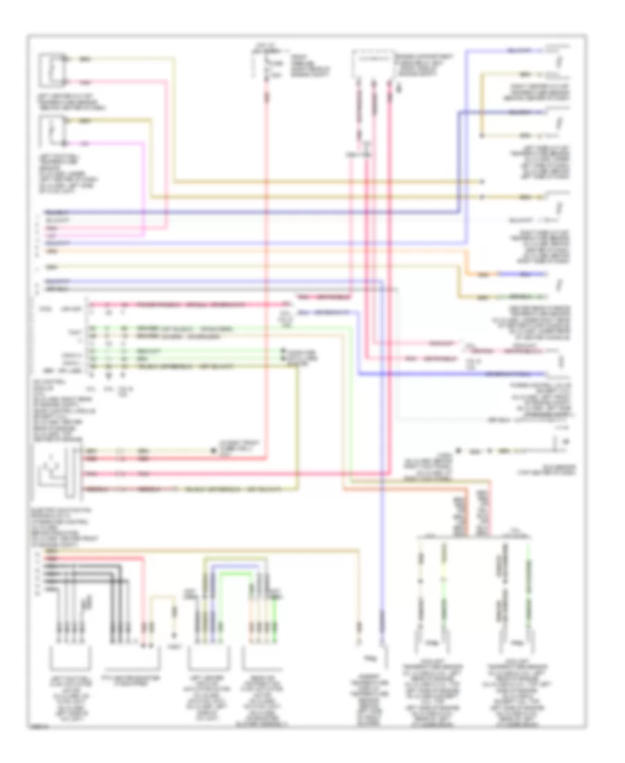 Automatic AC Wiring Diagram, without Thermotronic (2 of 2) for Mercedes-Benz ML500 2007