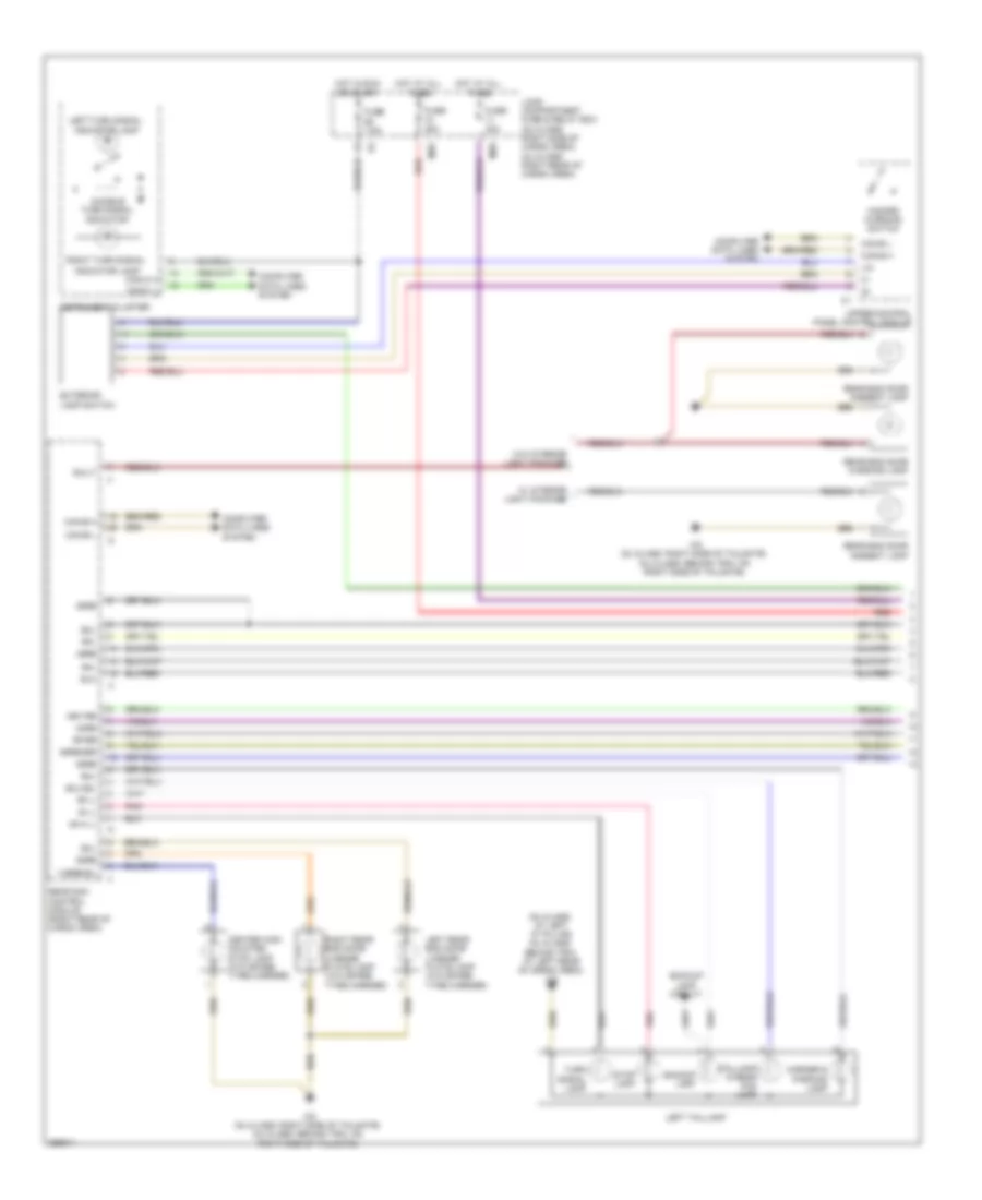 Exterior Lamps Wiring Diagram (1 of 2) for Mercedes-Benz ML500 2007