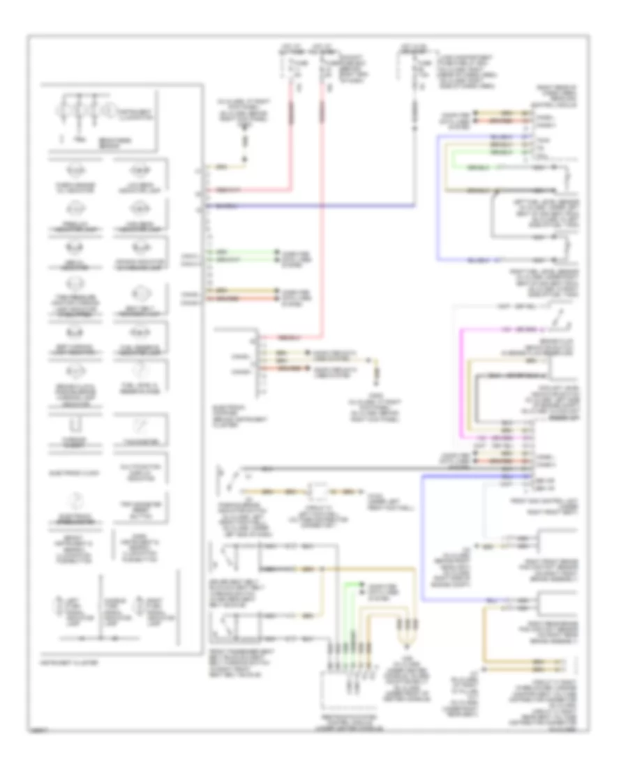 Instrument Cluster Wiring Diagram for Mercedes Benz ML500 2007