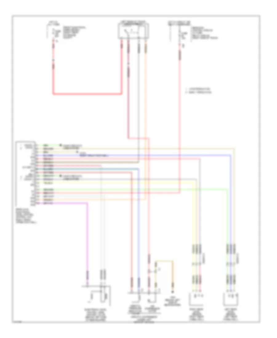 Electronic Level Control Wiring Diagram for Mercedes Benz E350 2013