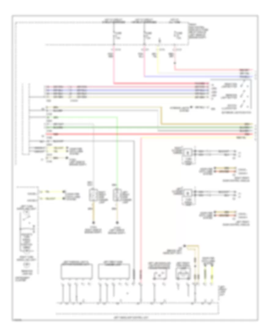 Exterior Lamps Wiring Diagram Convertible with Static LED Headlamps 1 of 3 for Mercedes Benz E350 2013