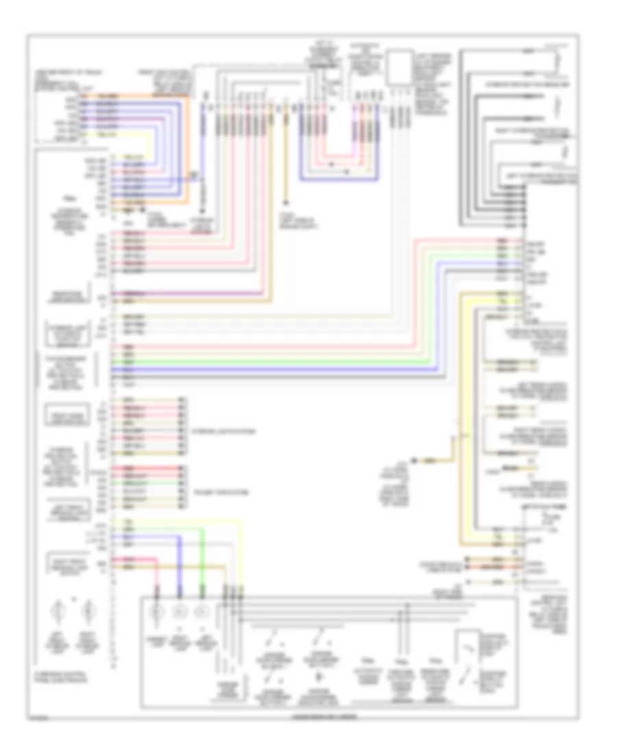 Overhead Console Wiring Diagram, without Sunroof for Mercedes-Benz C300 Luxury 2009