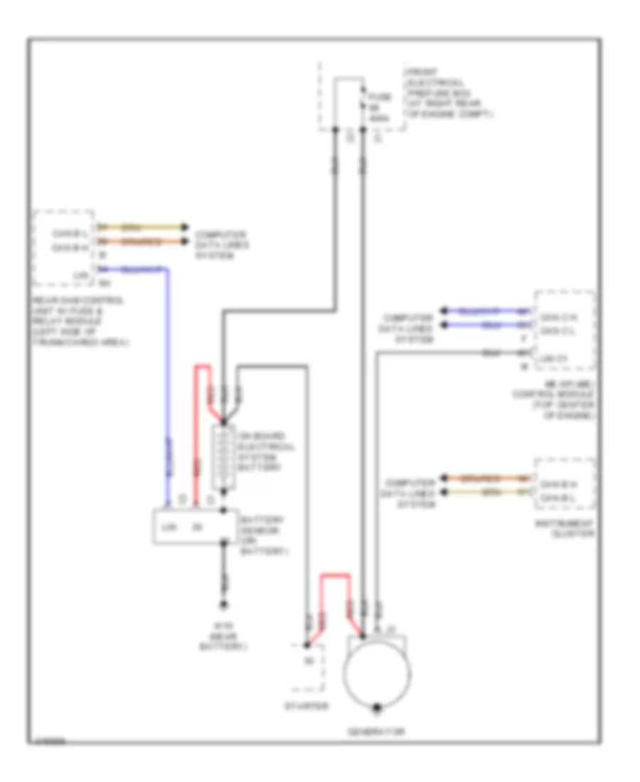 Charging Wiring Diagram for Mercedes Benz C300 Luxury 2009