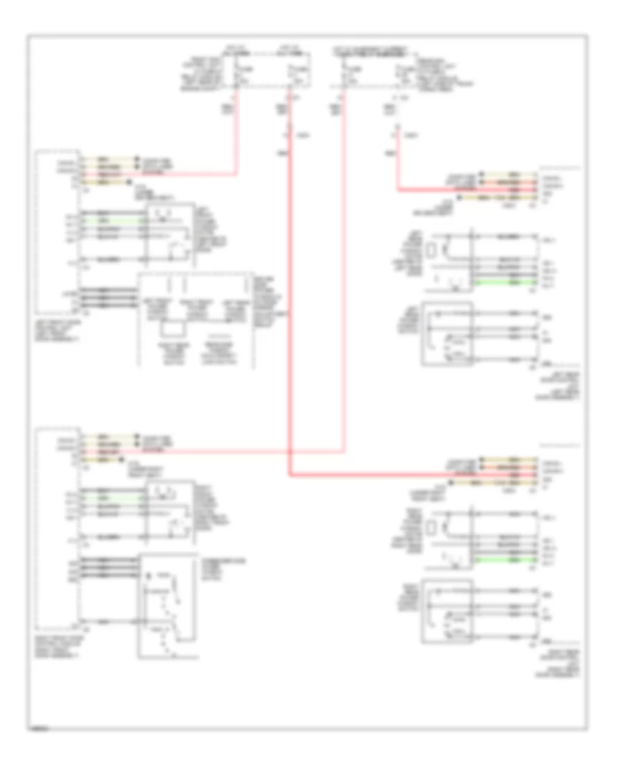 Power Windows Wiring Diagram for Mercedes Benz C350 Sport 2011