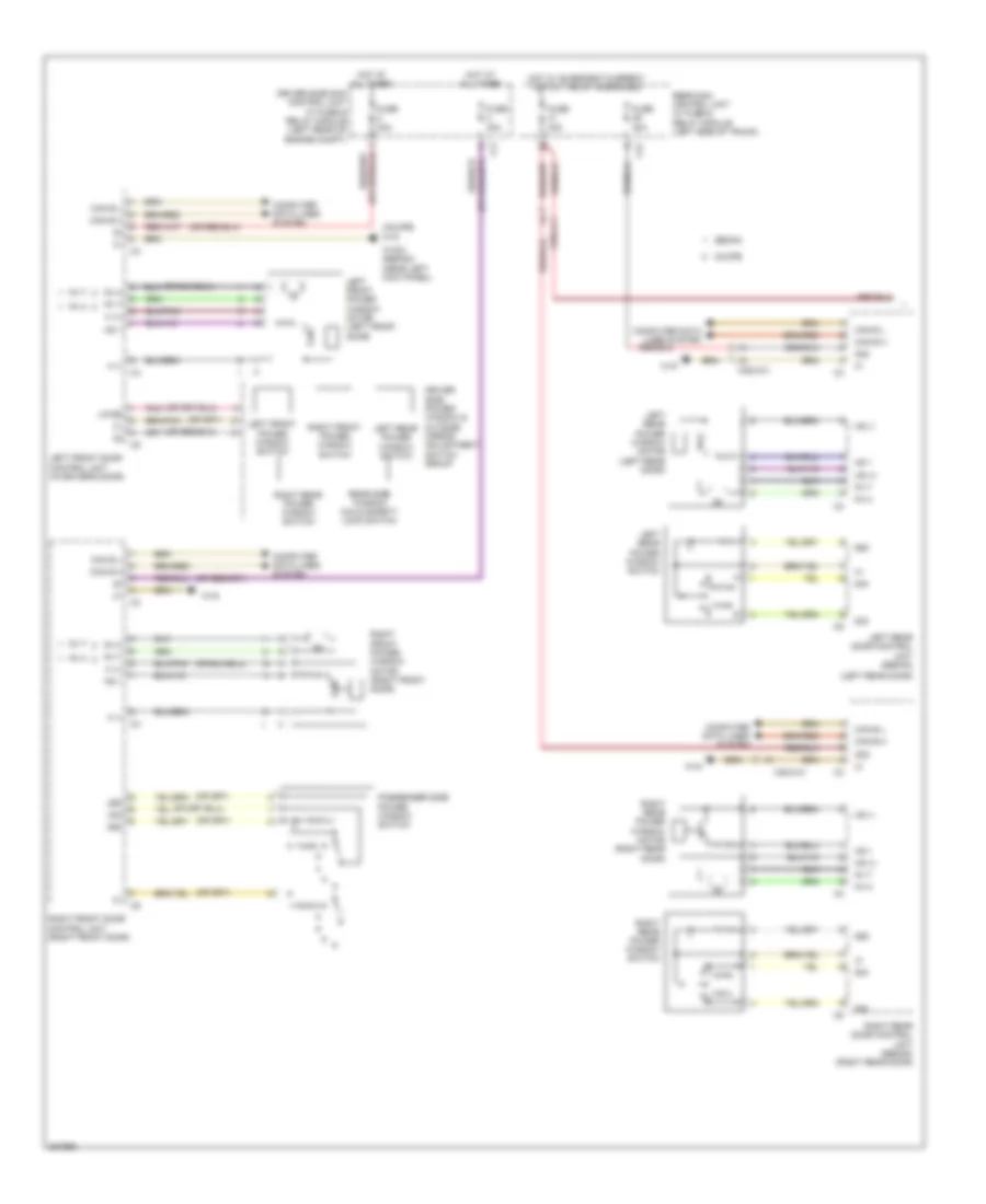 Power Windows Wiring Diagram 1 of 2 for Mercedes Benz E350 2010