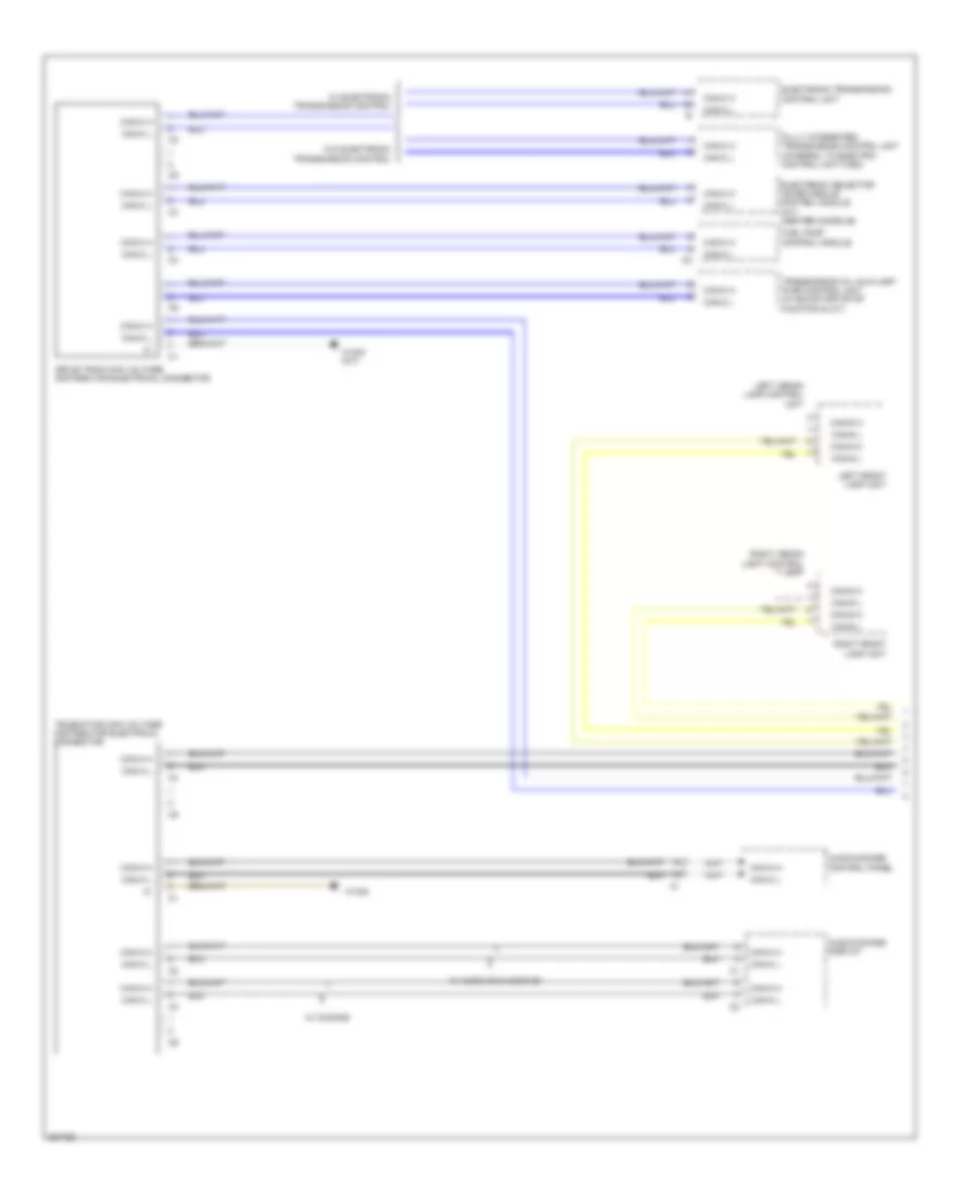 High Low Bus Wiring Diagram 1 of 4 for Mercedes Benz E350 2010