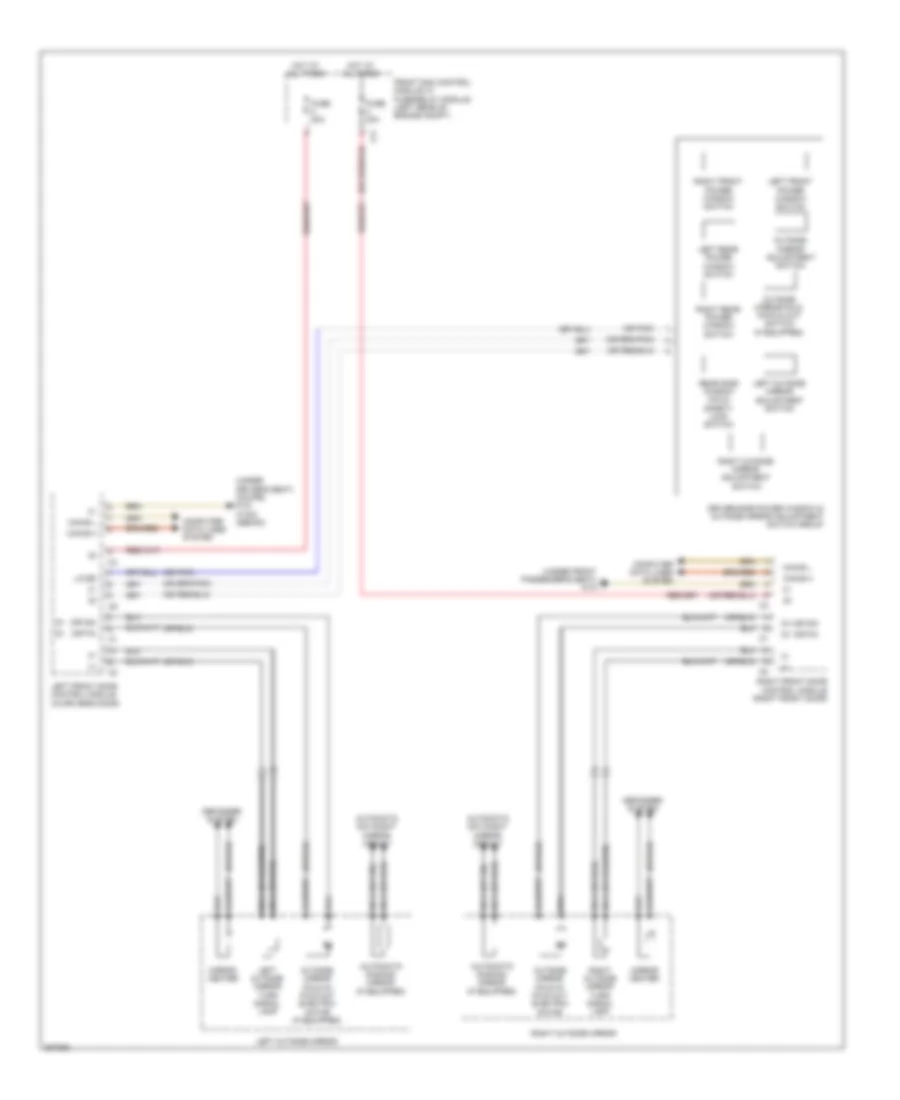Power Mirror Wiring Diagram for Mercedes-Benz E350 2012