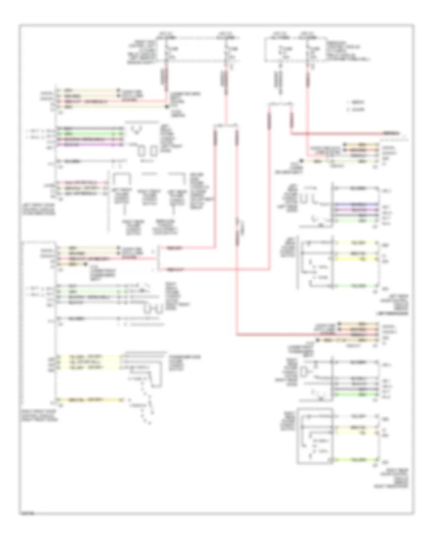 Power Windows Wiring Diagram 1 of 2 for Mercedes Benz E350 2012