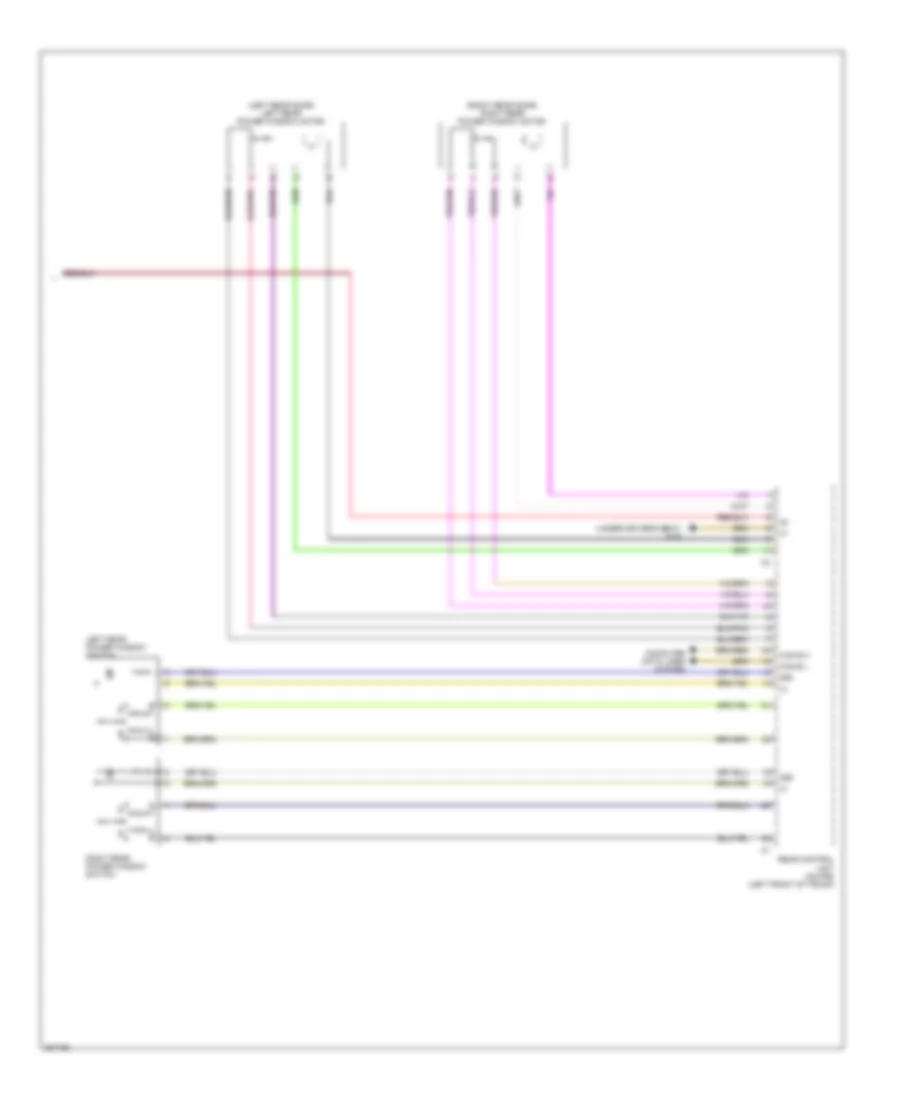 Power Windows Wiring Diagram 2 of 2 for Mercedes Benz E350 2012