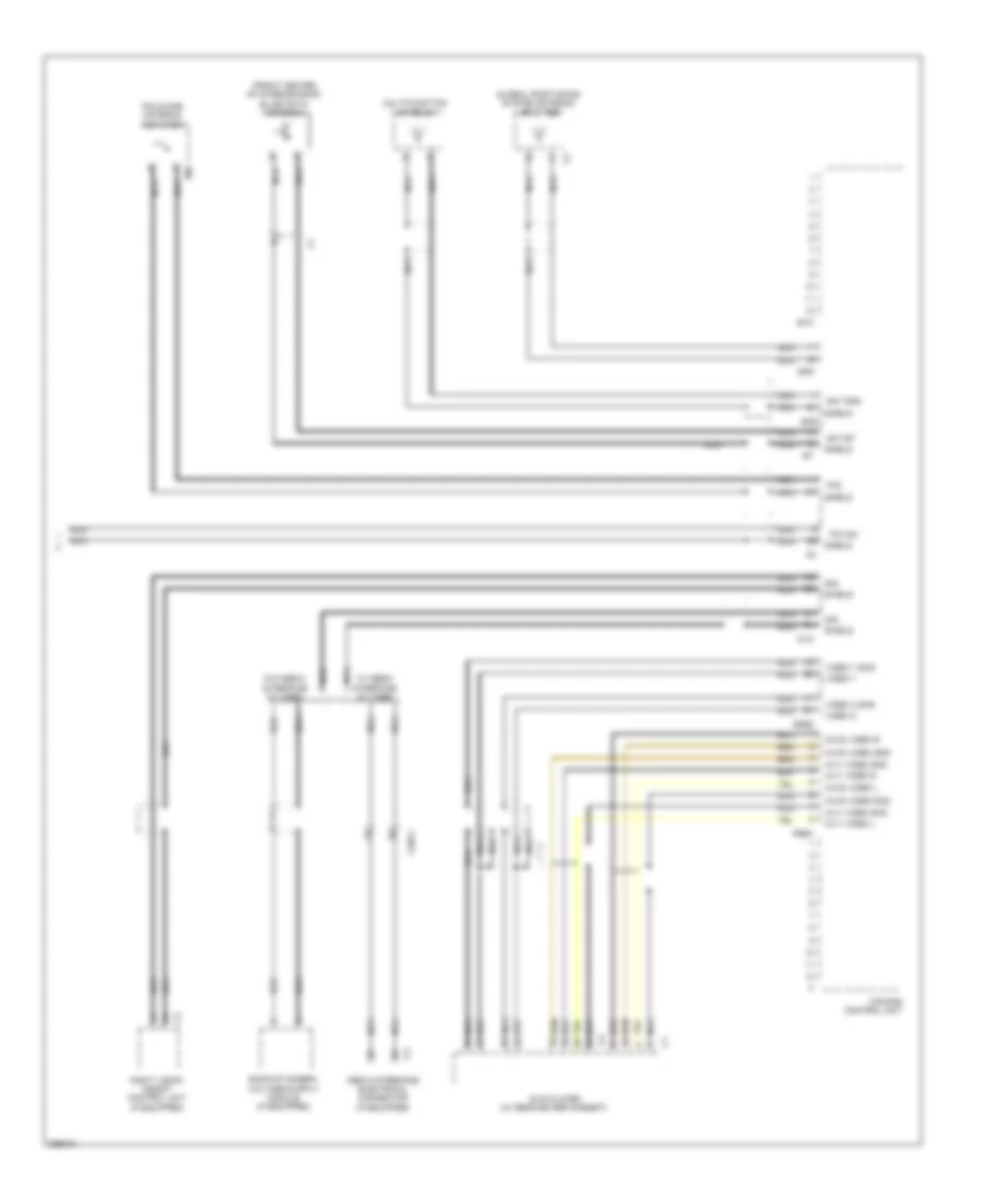 COMAND Actuation Wiring Diagram, Sedan (3 of 3) for Mercedes-Benz E350 2012