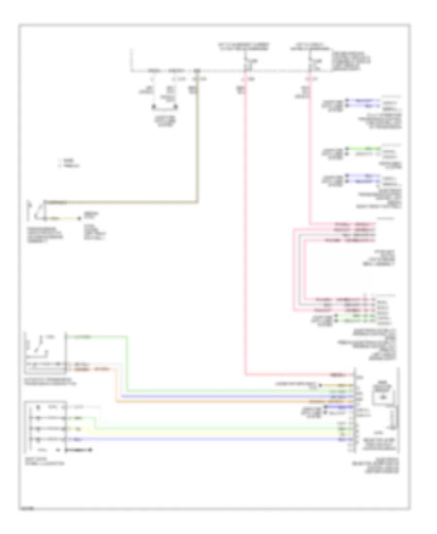 Shift Interlock Wiring Diagram for Mercedes Benz E350 2012