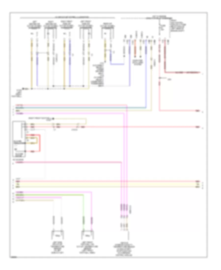 Automatic AC Wiring Diagram, Sedan without Thermotronic (2 of 3) for Mercedes-Benz E350 2012