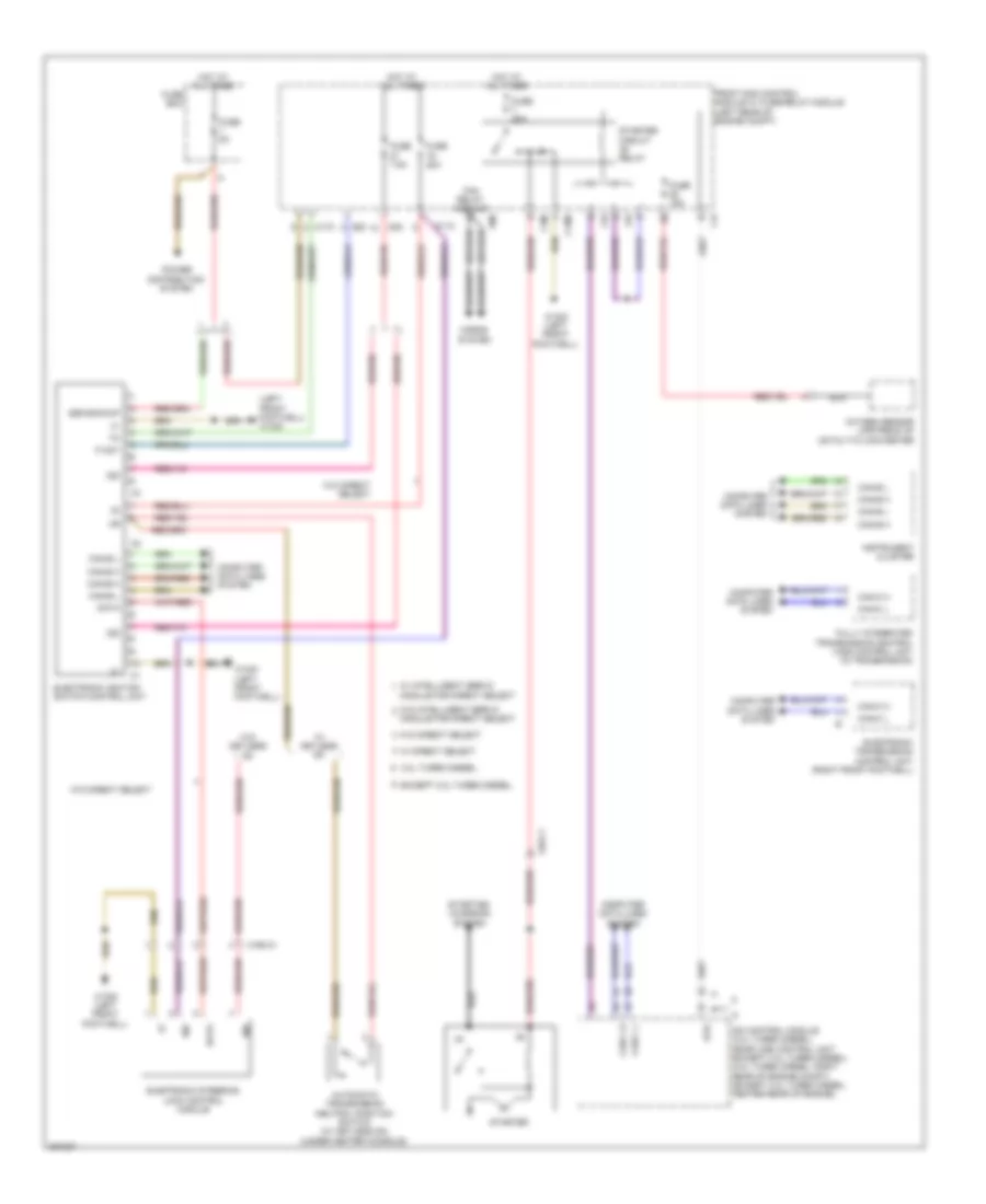 Drive Authorization System Wiring Diagram, Sedan for Mercedes-Benz E350 2012