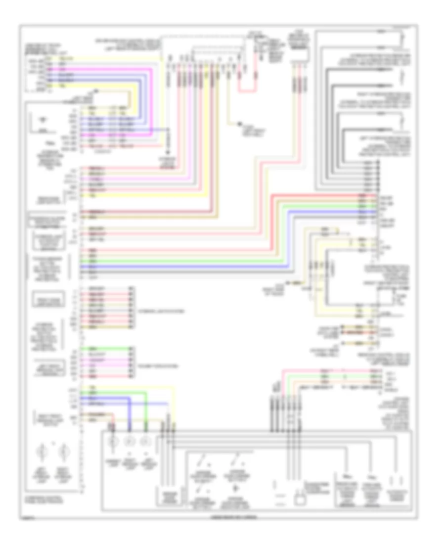 Overhead Console Wiring Diagram, Sedan without Sunroof for Mercedes-Benz E350 2012